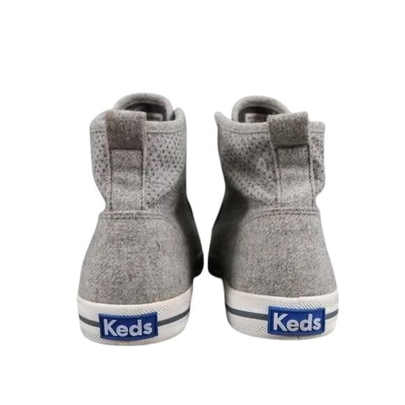 Keds Shoes Womens 8.5 Sneakers Lifestyle Athletic Hight Top Kickstart Wool Grey - Picture 5 of 13